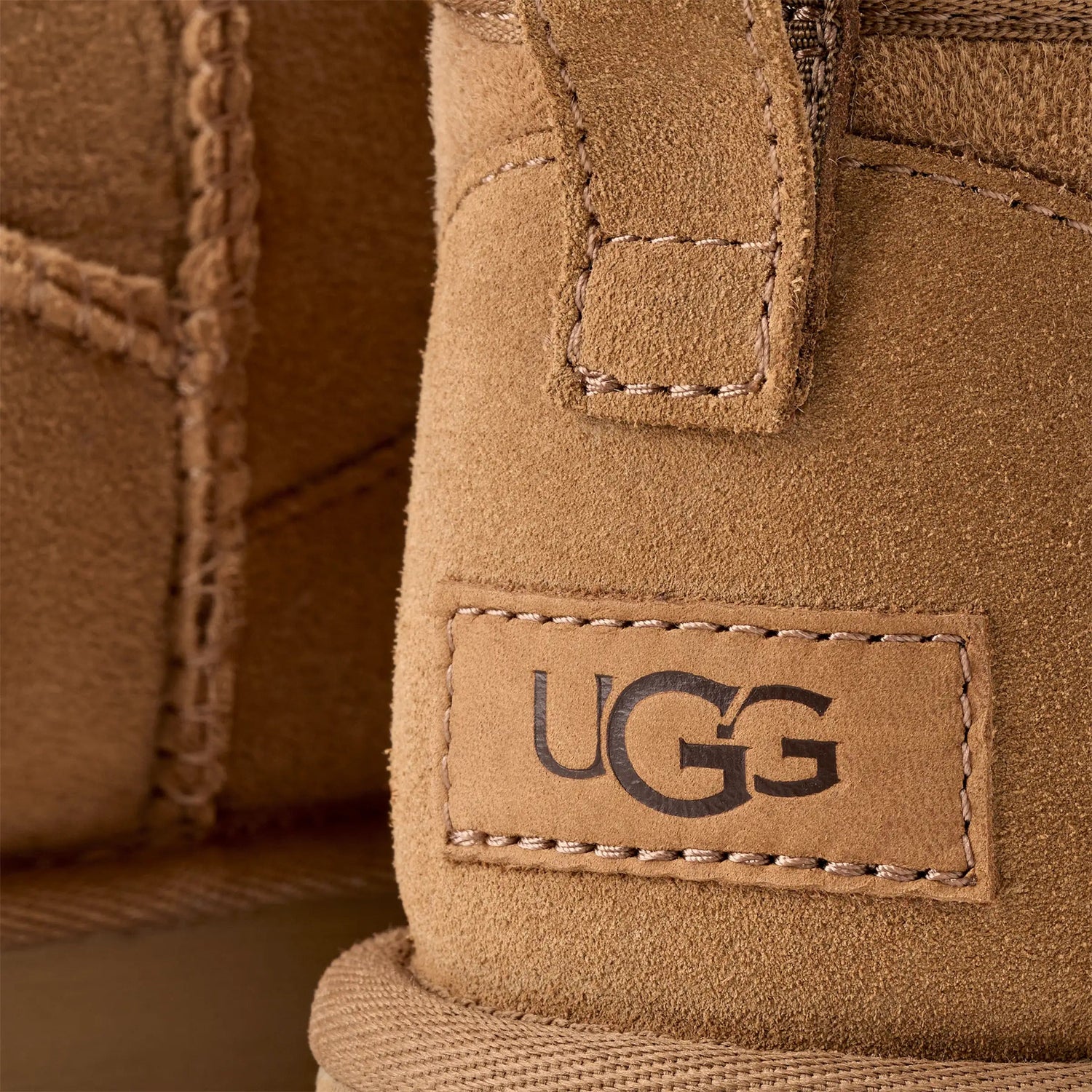 Close up look on ugg boots
