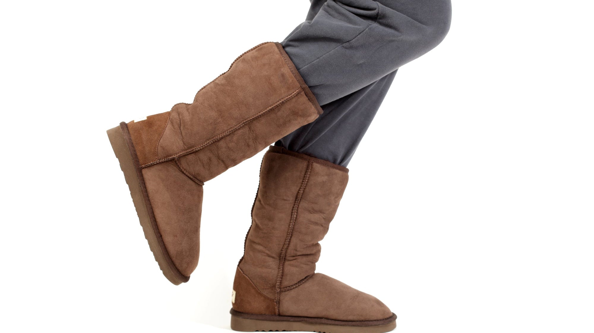 Woman wearing uggs