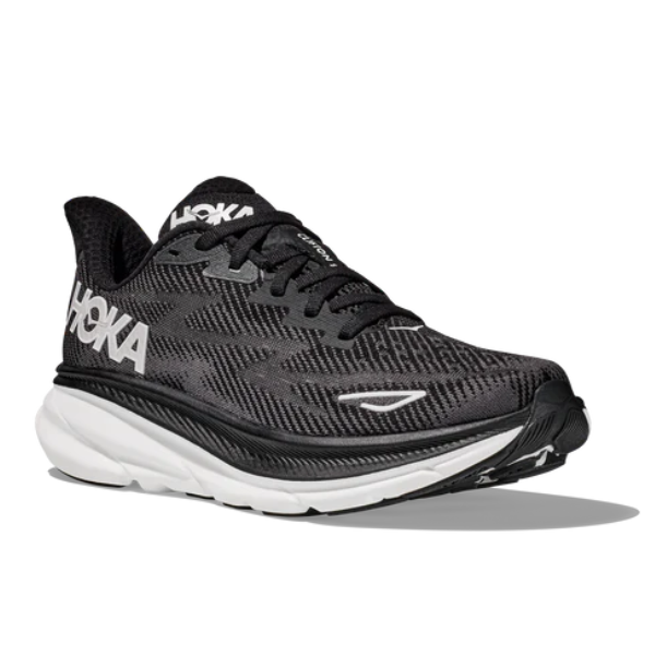 Hoka One Clifton 7 Wide Mens Shoes Size 10 Color: Black/White