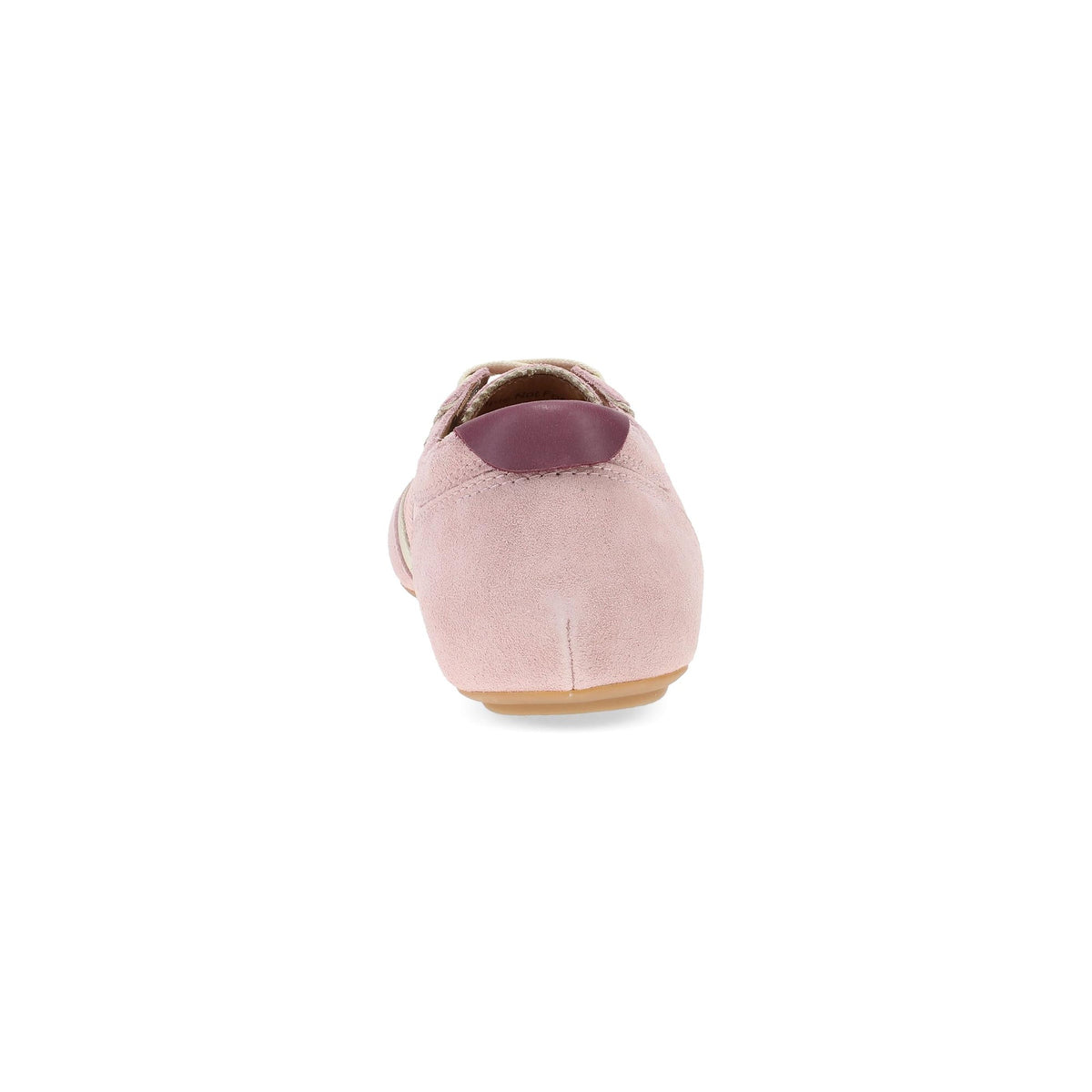 DANSKO Women's Milana Pink/Berry Leather flat, inside view showing Nappa leather socklining.
