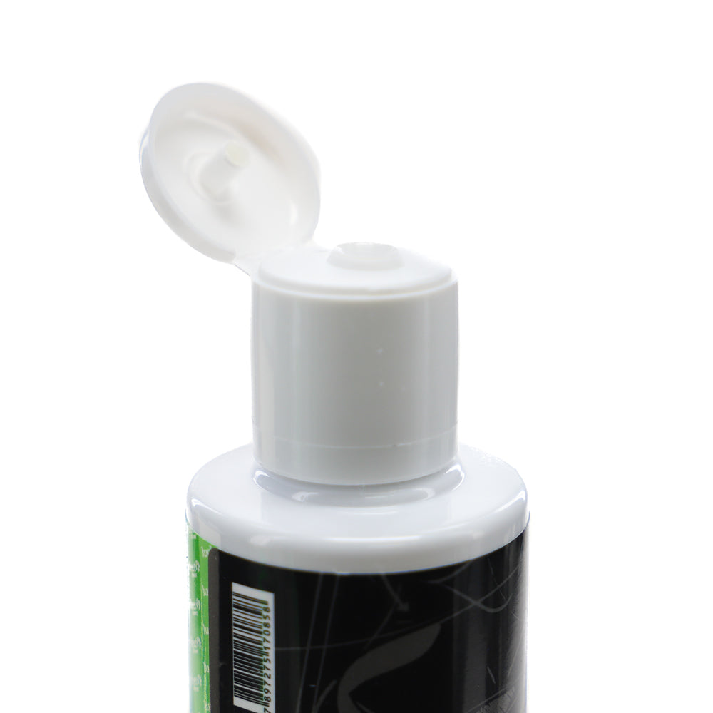 A LUCKY FEET SHOE Lucky Feet Shoes Midsole Cleaner bottle with flip-top cap open, showing the nozzle on white background.