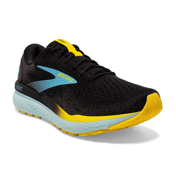 Brooks Men s Ghost 16 Black Blue Yellow