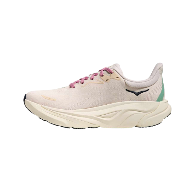 HOKA Women's Arahi 8 Rose/Alabaster Wide is a stability running shoe designed for overpronation.