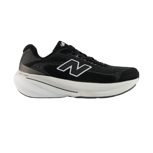 NEW BALANCE Women's 860V15 Black/White running shoes with large N logo and Fresh Foam X cushioned sole.