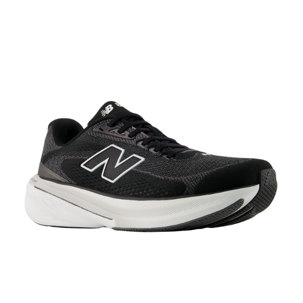 NEW BALANCE Women's 860V15 Black/White running shoe with Fresh Foam X, angled on a plain white background.