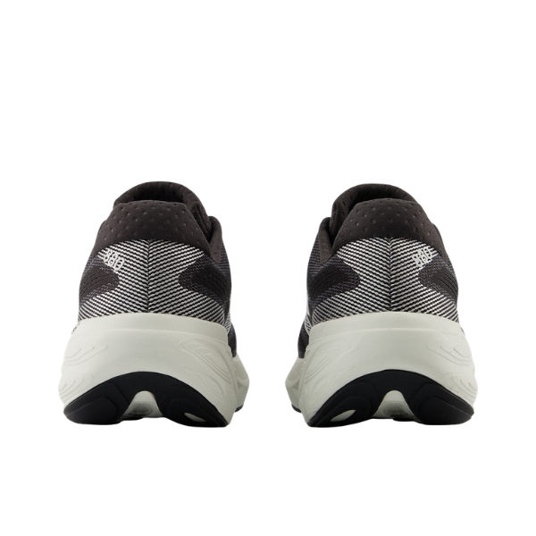 New Balance Women's 880 V15 Black/White running shoes shown from the back on a white background.