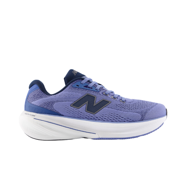 New Balance Men's 860V15 in blue/white with mesh upper, N logo, and Fresh Foam X cushioned sole.