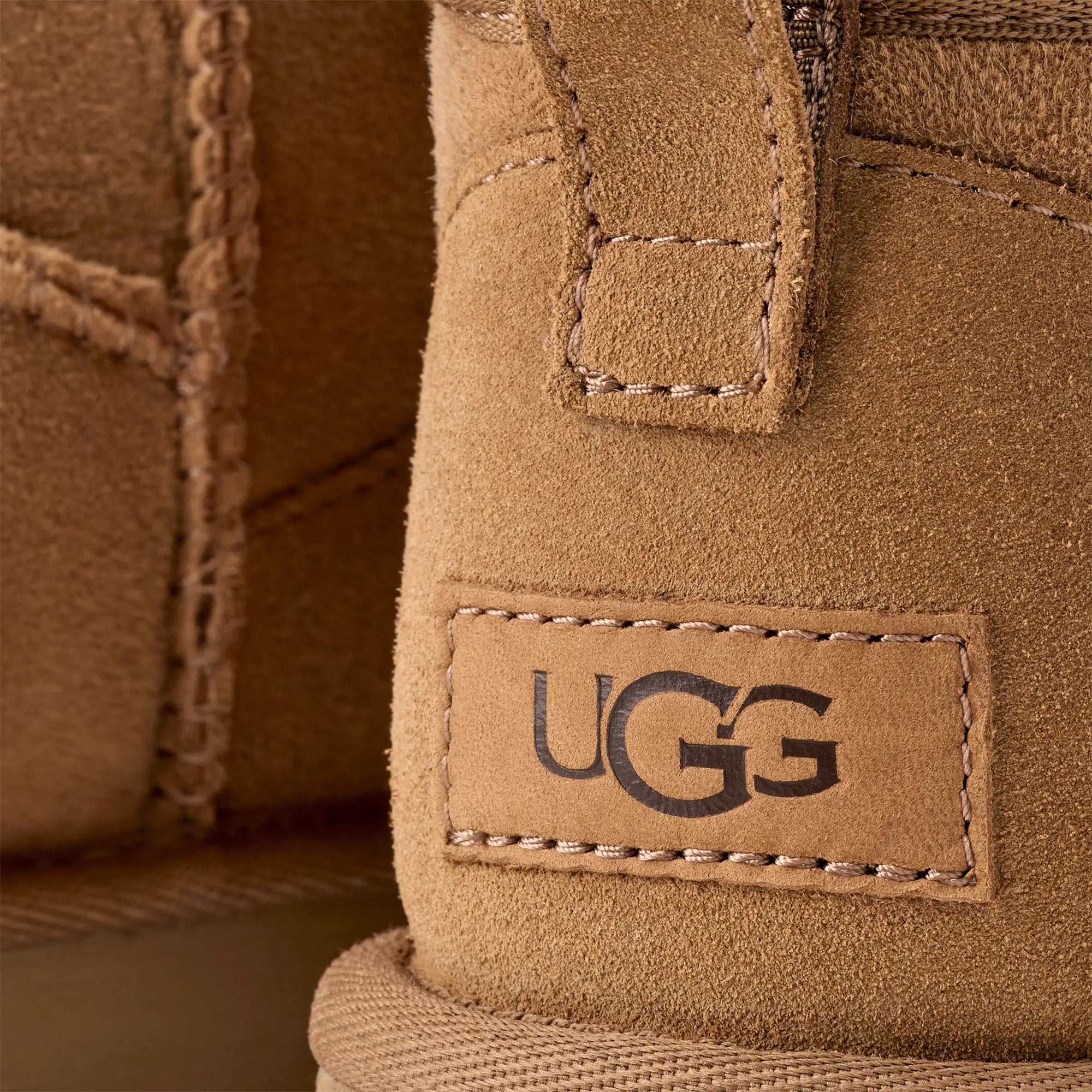 Close up look on ugg boots