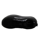 BROOKS Women's Ghost Max 4 Wide Black/Black shoe, black laces and padded collar, alternate view.