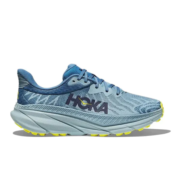 HOKA Herren Challenger ATR 7 Wide Stone Blue/Evening Primrose