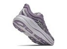 HOKA Women's Bondi 9 Mellow Lilac/Purple Fog road running shoe with a 5mm drop and plush cushioning.