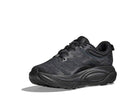 HOKA Women's Gaviota 6 Black/Black running shoe from above, breathable mesh upper and comfort collar.