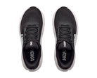 HOKA Men's Arahi 9 Wide Black/White running shoe, white H-Frame midsole and black laces, side profile.