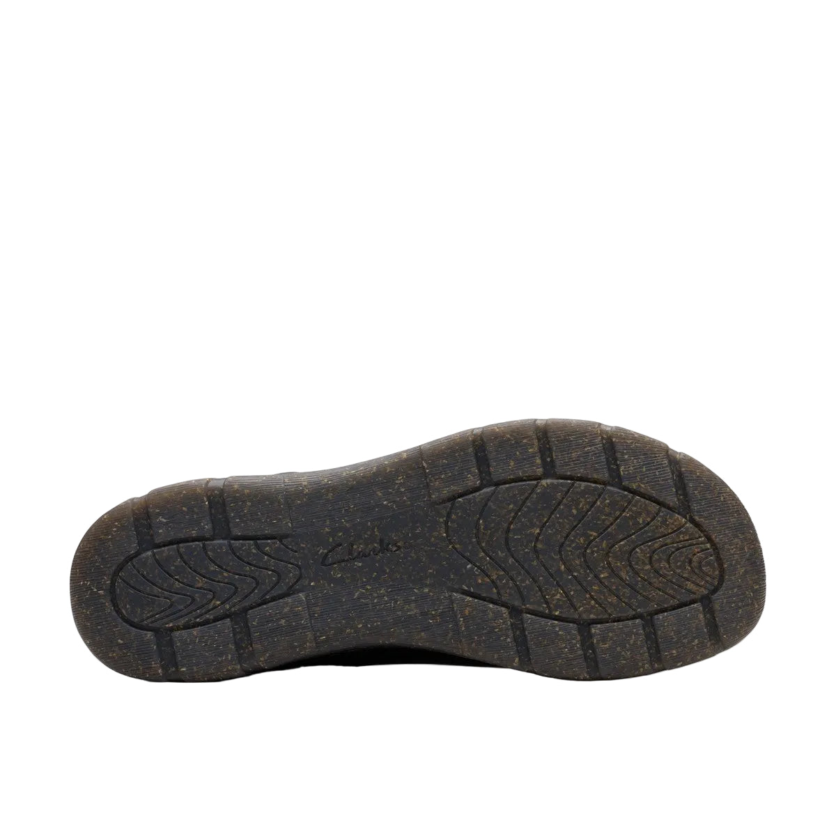 CLARKS Women's Orlene Top Waterproof Wide Black boot, Contour Cushion footbed and laces, top view.