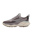 CLARKS Women's Pace Trail Go Wide Mauve Combi waterproof hiking shoe, TPU overlays and lace-up front, side profile.