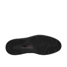 CLARKS Men's Code Hybrid Plain Wide Black Smooth shoe from above, black laces and contoured footbed.