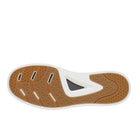 Rear view of the CLARKS Women's Code C Court Wide Grey Combi sneaker with padded heel counter and arch support.