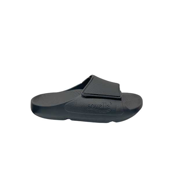 Sovella Sandal Velcro Gray shoes on side photo