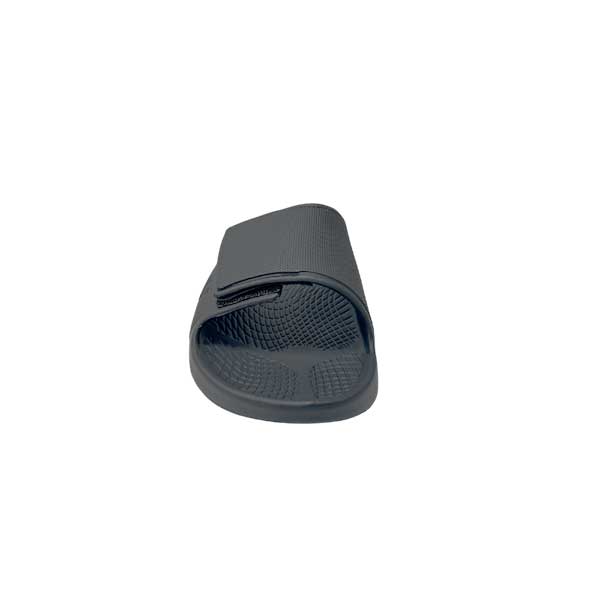 Sovella Sandal Velcro Gray shoes on front view show toe opening
