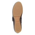 DANSKO Women's Matilda Mary Jane Chocolate flat with flexible TR rubber outsole tread, bottom view.