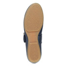DANSKO Women's Matilda Mary Jane Navy flat with flexible TR rubber outsole tread, bottom view.