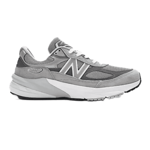 New Balance athletic shoe in grey and white