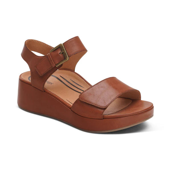 Aetrex Women's Ariel Dark Brown – Lucky Feet Shoes