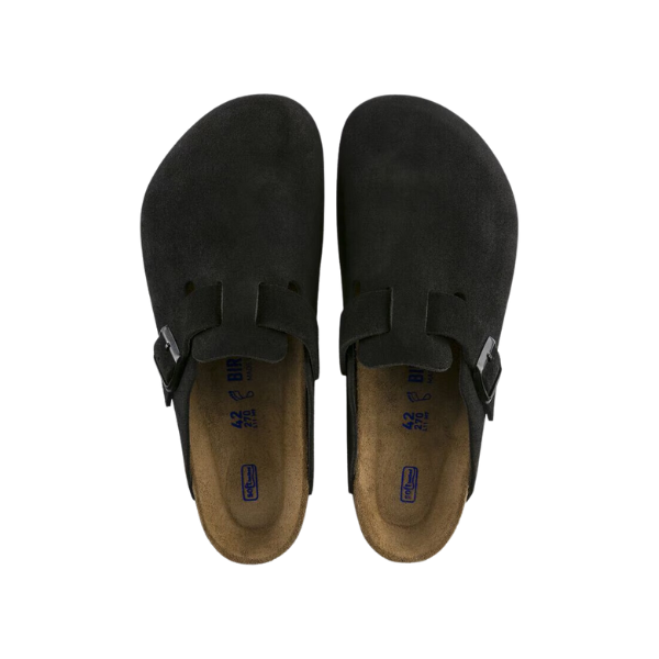 Birkenstock Men's Boston Soft Footbed Black