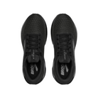 Top view of the BROOKS Mens Adrenaline GTS 24 Wide Black running shoes, featuring breathable mesh uppers and black laces, placed side by side on a white background.