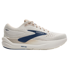 The Brooks Men’s Ghost Max 3 Coconut by BROOKS is a beige running shoe with cushioned support, breathable mesh upper, blue Brooks logo, and "GHOST MAX" text on the sole.
