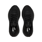 The Brooks Men's Adrenaline GTS 25 Wide in Black/Black features mesh uppers, laces, and white insoles with "BROOKS" branding—ideal for runners seeking support, including those with plantar fasciitis.