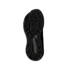 The image displays the black sole of the Brooks Men's Adrenaline GTS 25 Wide running shoe by BROOKS, featuring a textured tread—great for support and ideal for those seeking relief from plantar fasciitis. Photographed on a white background.