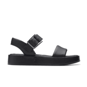 Clarks Women's Wide Kitly Ave Black Leather