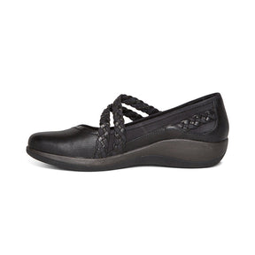 Aetrex Womens Annie Mary Jane Black