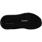 BROOKS Women's Ghost Max SR Wide Black/Black work shoe, VersiGrip slip-resistant tread pattern, outsole view.