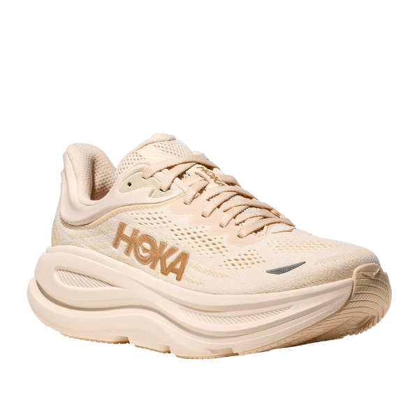 Hoka Women's Bondi 9 Wide Vanilla/Birch – Lucky Feet Shoes