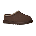 The UGG Men's Tasman II Cocoa is a brown slip-on slipper with a suede upper, thick sole, decorative ankle stitching, and a soft look. It features a closed toe and backless heel design from UGG.