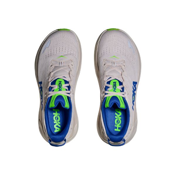 Pair of Hoka running shoes on a white background