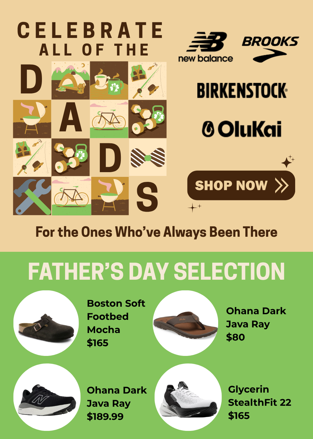 Father's Day Shoes Mobile Banner