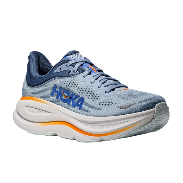 Hoka Men's Bondi 9 Wide Drizzle/Downpour – Lucky Feet Shoes