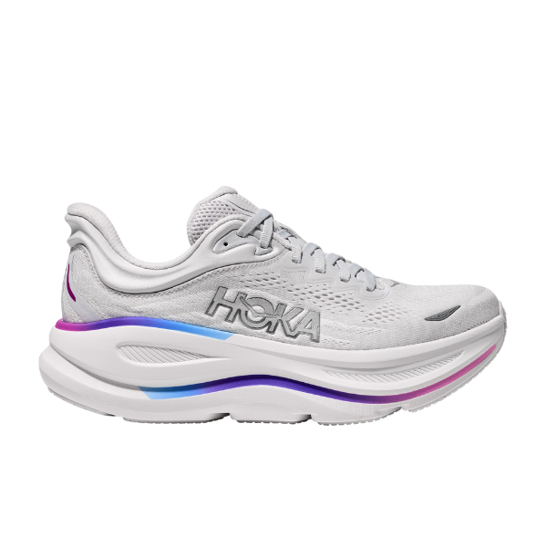 Hoka Women's Wide Bondi 9 Cosmic Grey/White