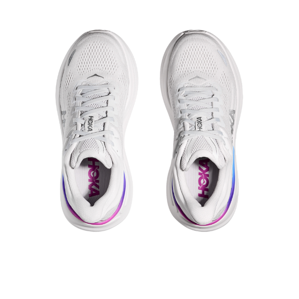 Hoka Women's Wide Bondi 9 Cosmic Grey/White