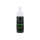 LUCKY FEET SHOE Shoes Cleaning Foam, black bottle with white pump, 150mL, safe for all materials on white background.
