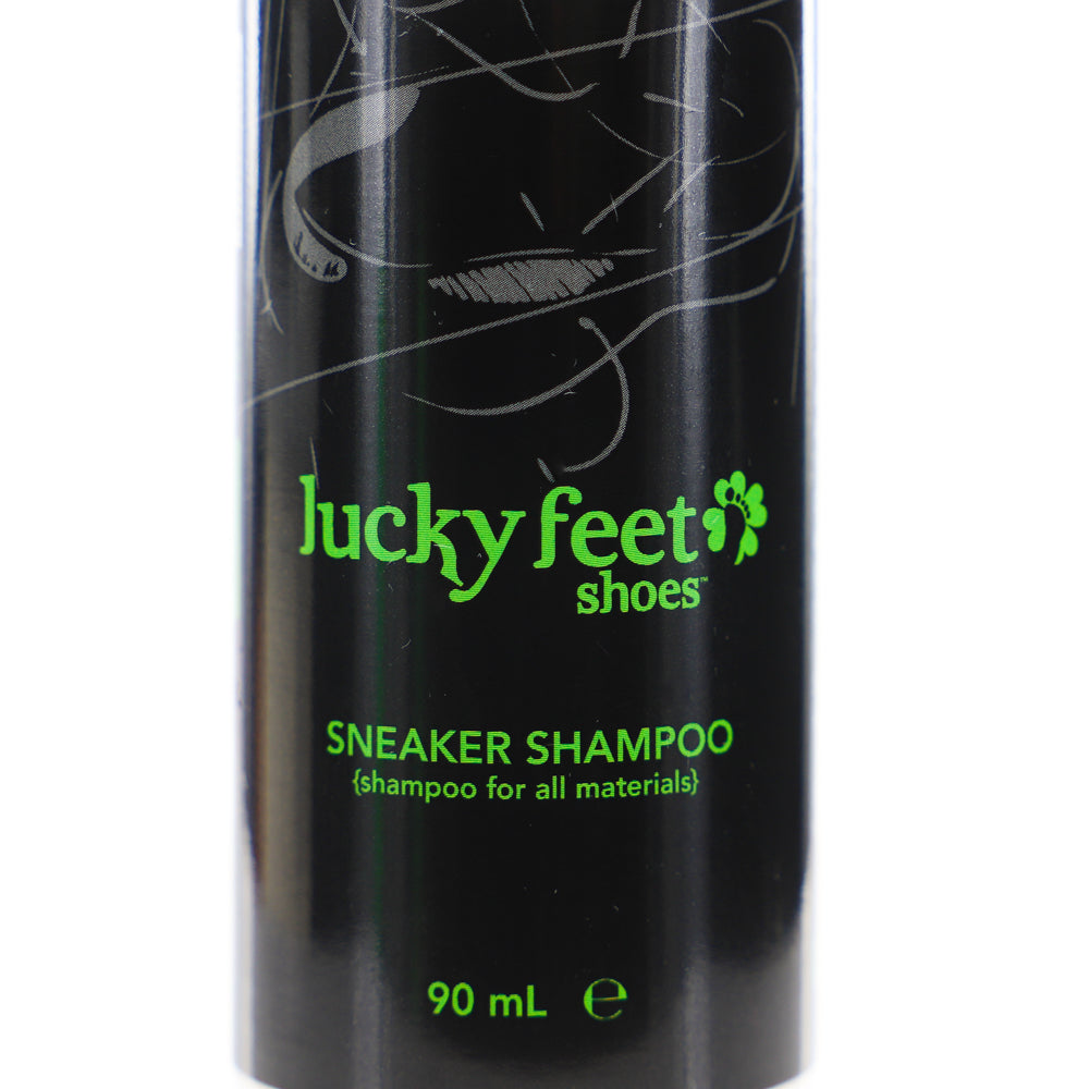 Black LUCKY FEET SHOE Lfs Sneaker Shampoo (Lfsss02), 90mL, concentrated formula for all shoe materials.