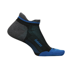 Feetures Elite Max Cushion No Show Tab Black/Blue/Gray