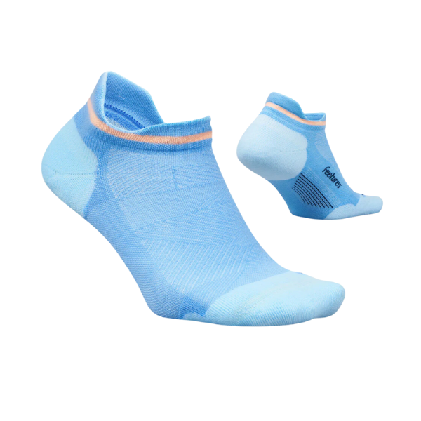 Feetures Elite Max Cushion No Show Tab Blue/Light Blue