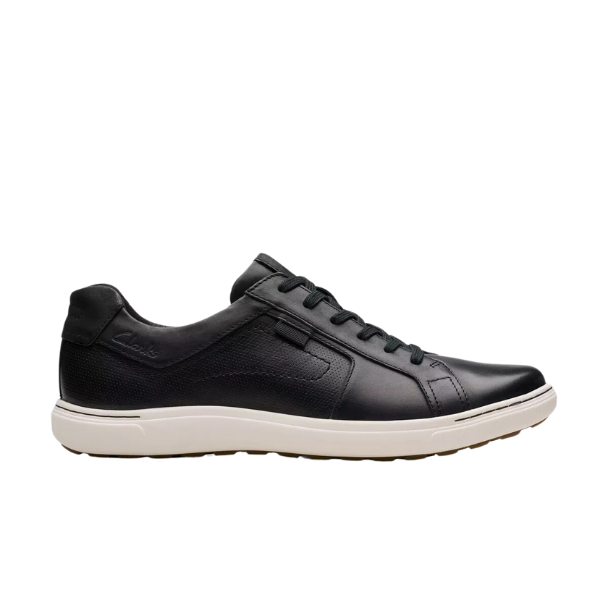 Clarks Men's Mapstone Lace Wide Black/White