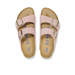 Birkenstock Women's Arizona Soft Footbed Nubuck Leather Pink