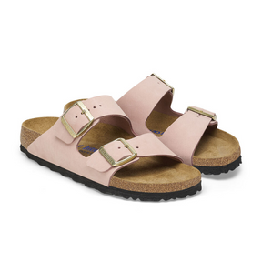 Birkenstock Women's Arizona Soft Footbed Nubuck Leather Pink