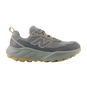 Gray New Balance hiking shoe on a white background